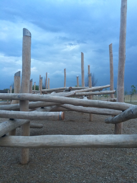 New play structures on Governors Island. Image by Michele Castellano, courtesy of the Trust. 
